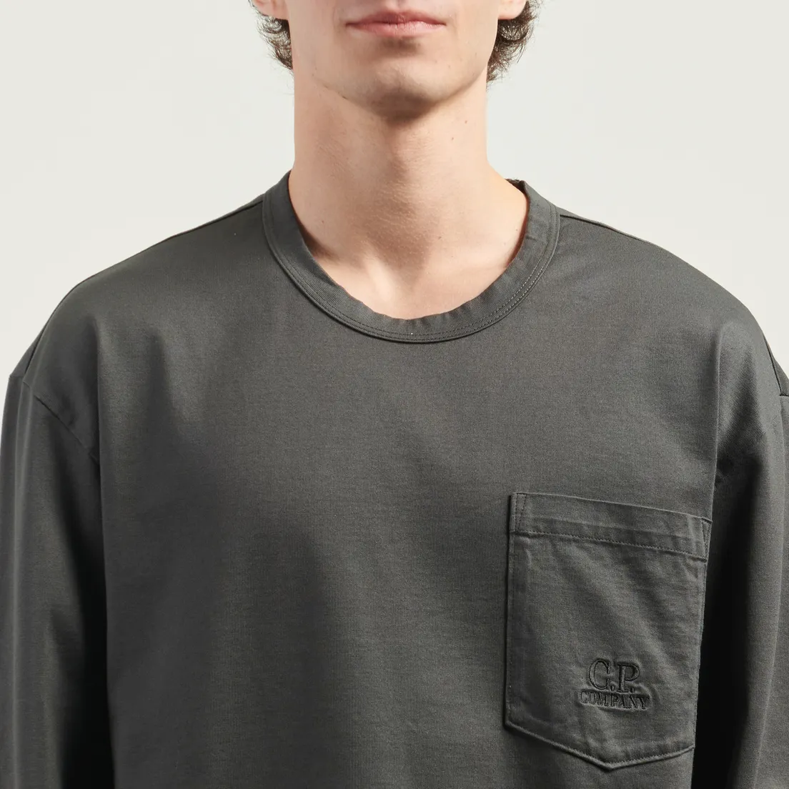 C.P. Company Мужской лонгслив Mercerized 30/2 Jersey Twisted