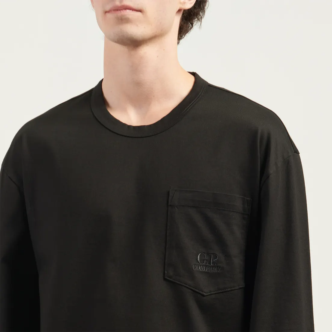 C.P. Company Мужской лонгслив Mercerized 30/2 Jersey Twisted
