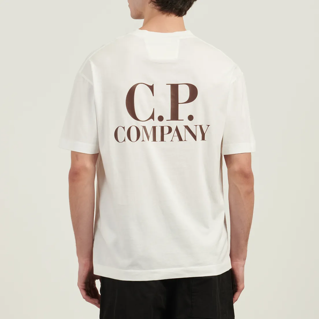 C.P. Company Мужская футболка 30/1 Jersey Logo Printed Logo