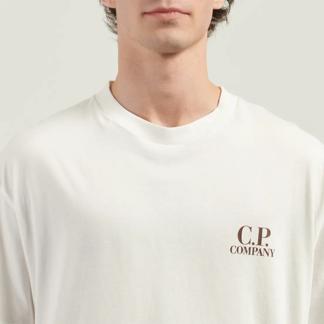 C.P. Company Мужская футболка 30/1 Jersey Logo Printed Logo