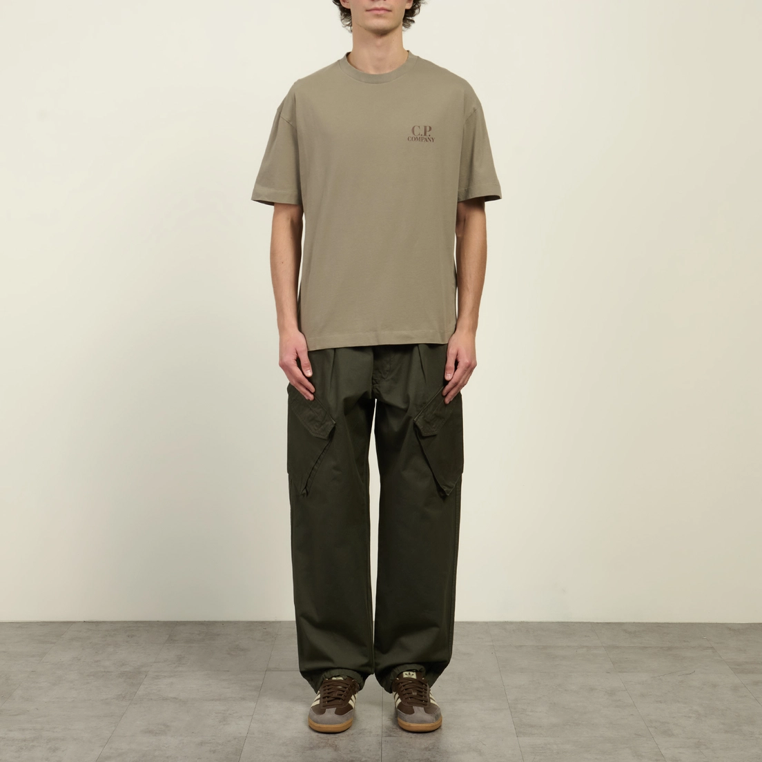 C.P. Company Мужская футболка 30/1 Jersey Logo Printed Logo