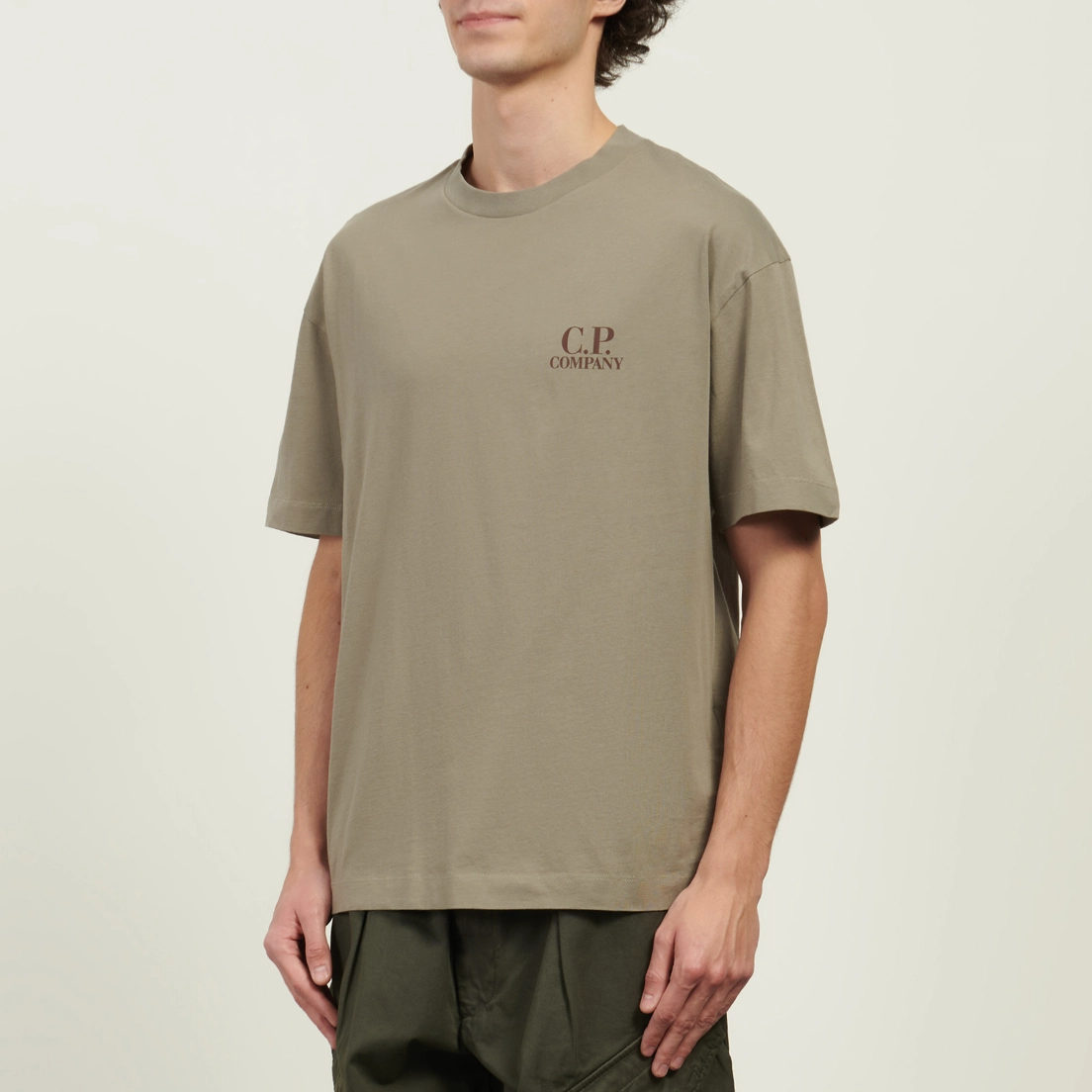 C.P. Company Мужская футболка 30/1 Jersey Logo Printed Logo