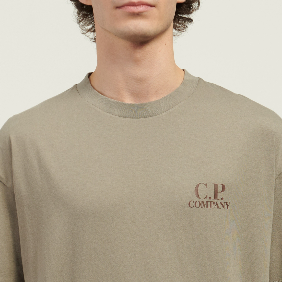 C.P. Company Мужская футболка 30/1 Jersey Logo Printed Logo