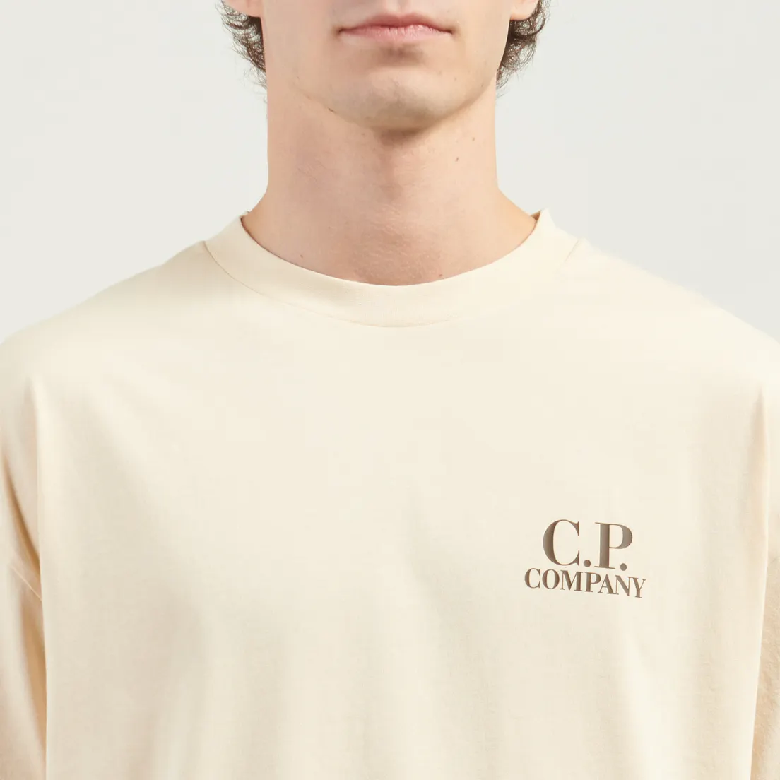 C.P. Company Мужская футболка 30/1 Jersey Logo Printed Logo