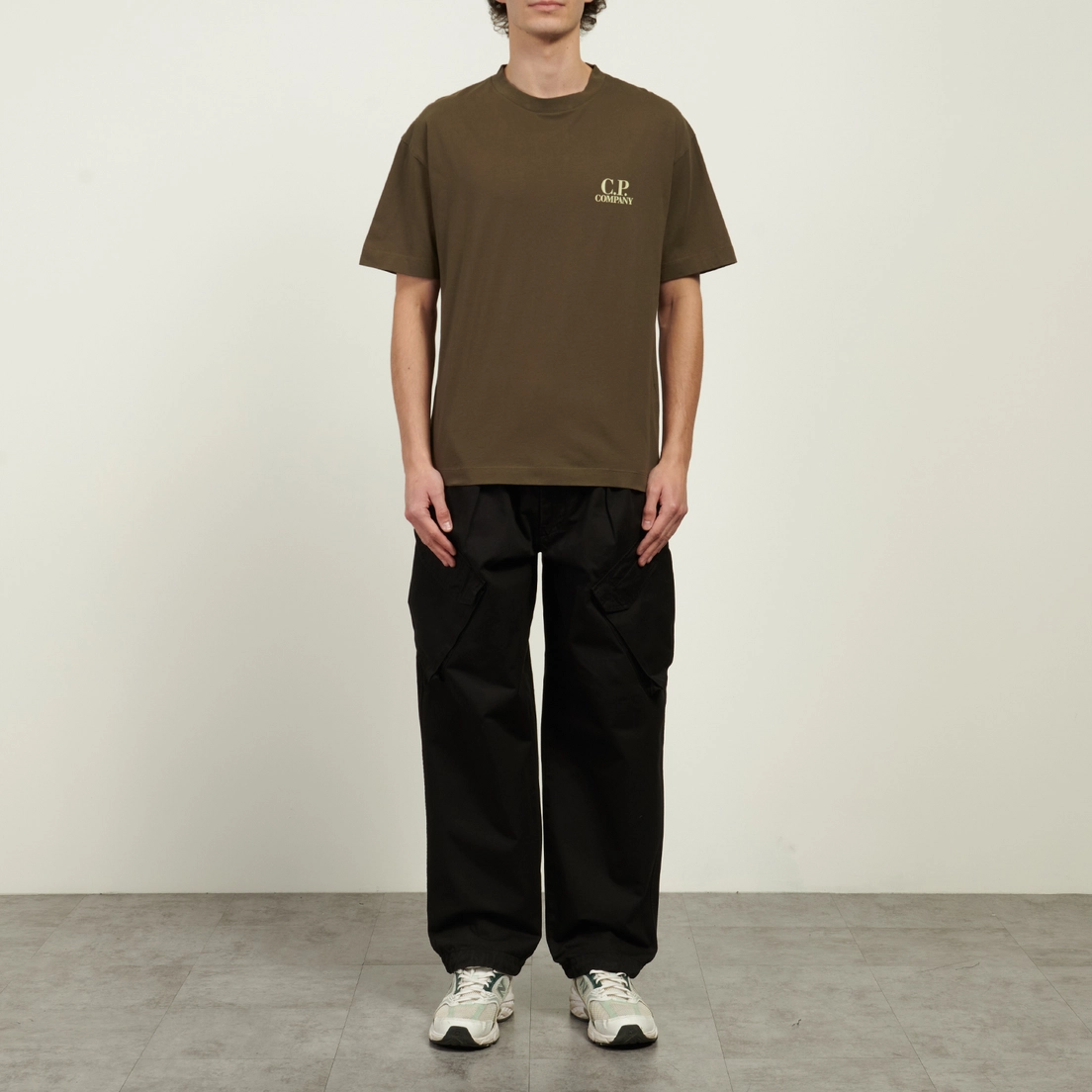 C.P. Company Мужская футболка 30/1 Jersey Logo Printed Logo