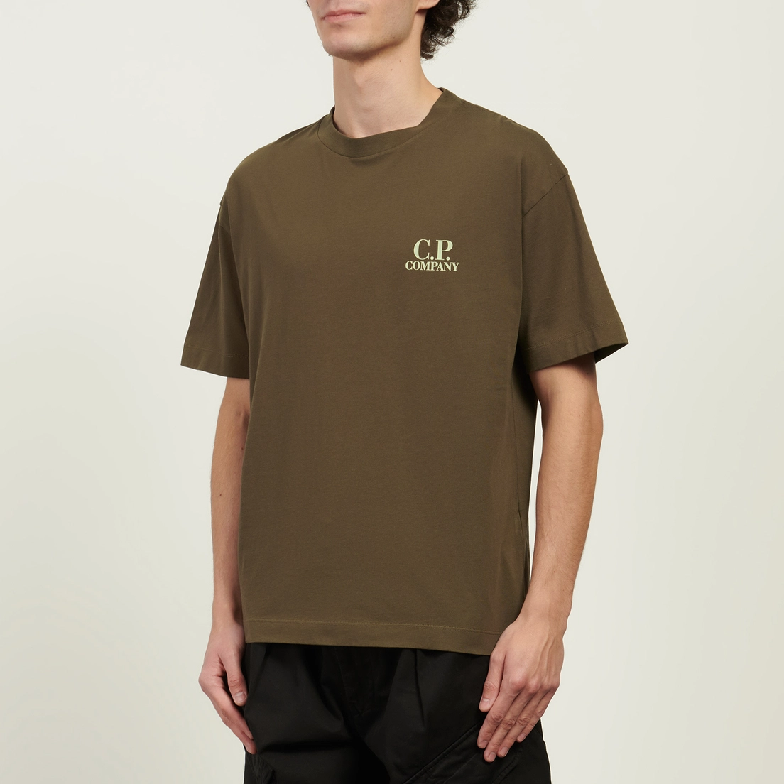 C.P. Company Мужская футболка 30/1 Jersey Logo Printed Logo