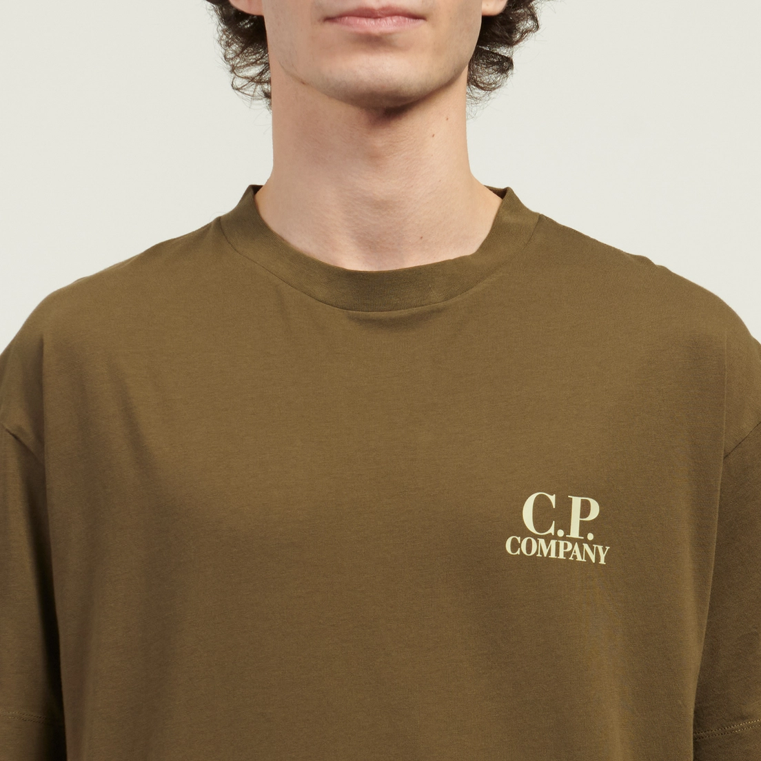 C.P. Company Мужская футболка 30/1 Jersey Logo Printed Logo