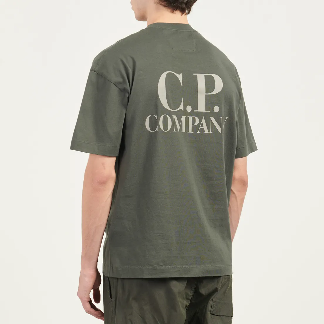 C.P. Company Мужская футболка 30/1 Jersey Logo Printed Logo
