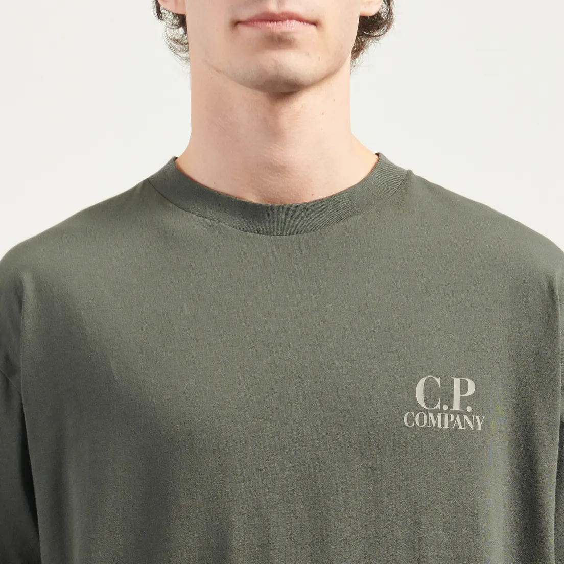 C.P. Company Мужская футболка 30/1 Jersey Logo Printed Logo