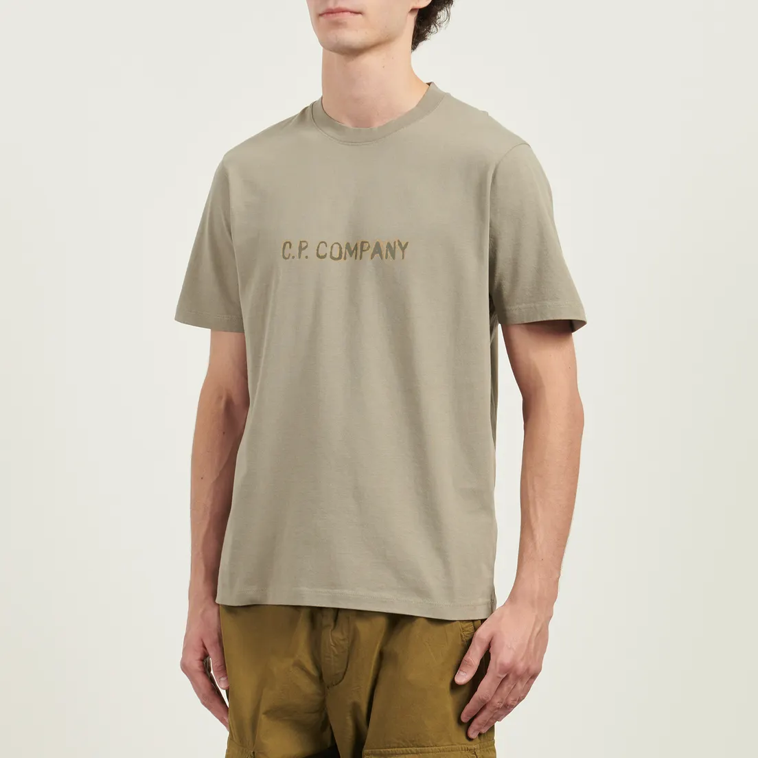 C.P. Company Мужская футболка 30/1 Jersey Screen-Printed Logo
