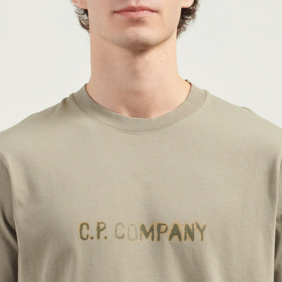C.P. Company Мужская футболка 30/1 Jersey Screen-Printed Logo