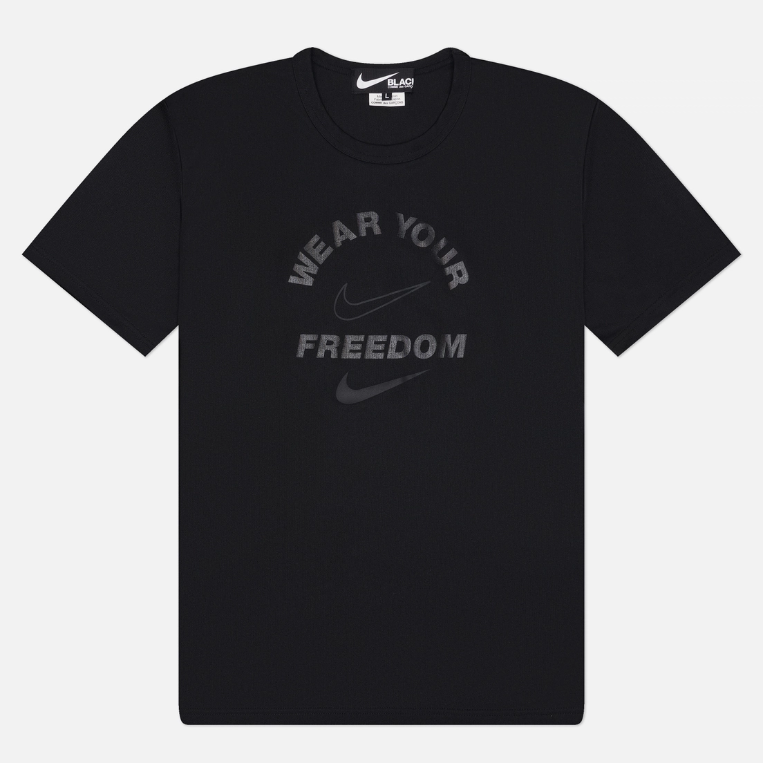 Comme des Garcons Black Мужская футболка x Nike Wear Your Freedom
