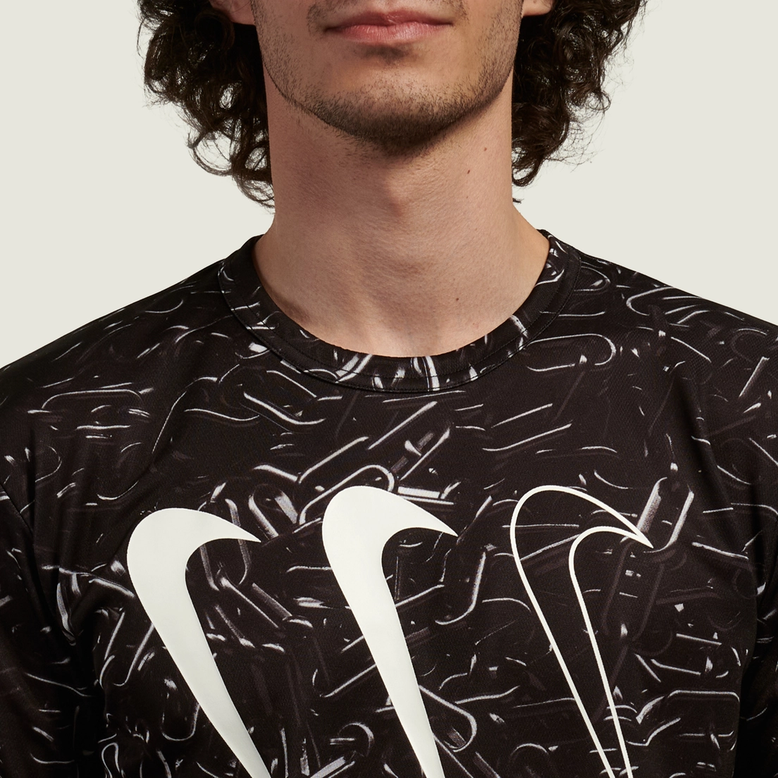 Мужская футболка Comme des Garcons Black x Nike Horizontal Triple