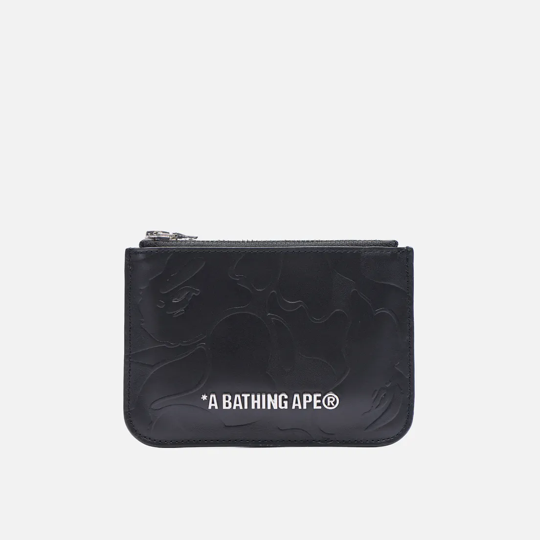 A Bathing Ape Кошелек Solid Camo Leather Pouch