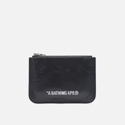 A Bathing Ape Кошелек Solid Camo Leather Pouch