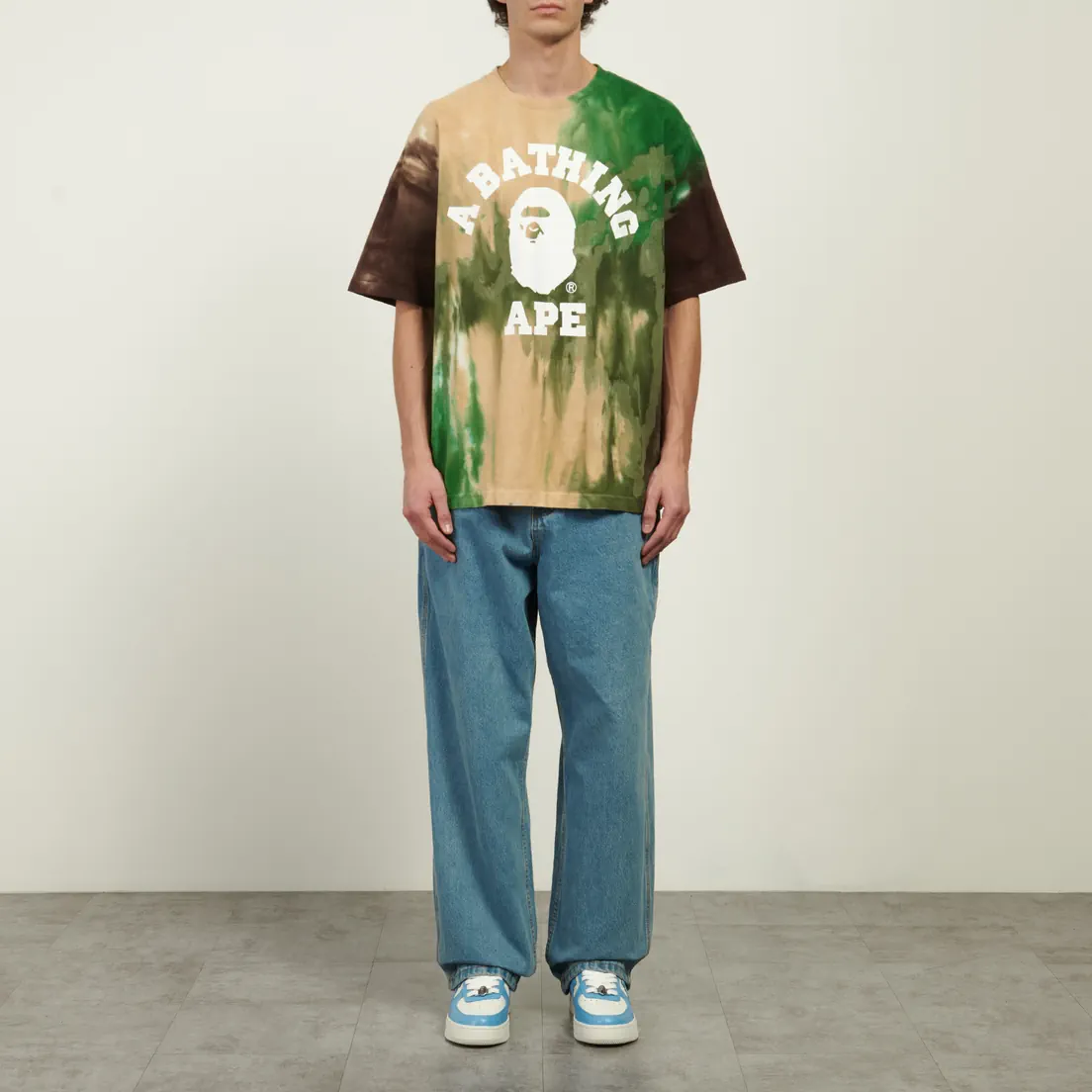 A Bathing Ape Мужская футболка Ice Dye College Relaxed Fit