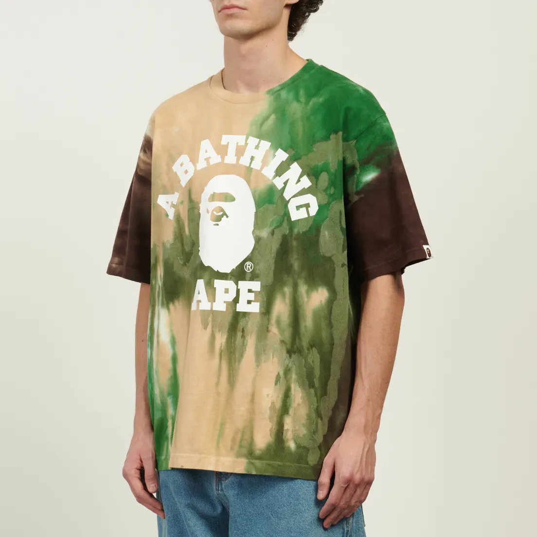 A Bathing Ape Мужская футболка Ice Dye College Relaxed Fit