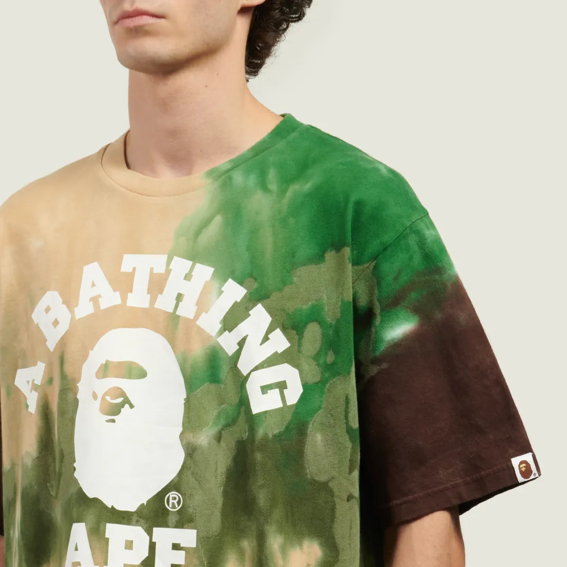 A Bathing Ape Мужская футболка Ice Dye College Relaxed Fit