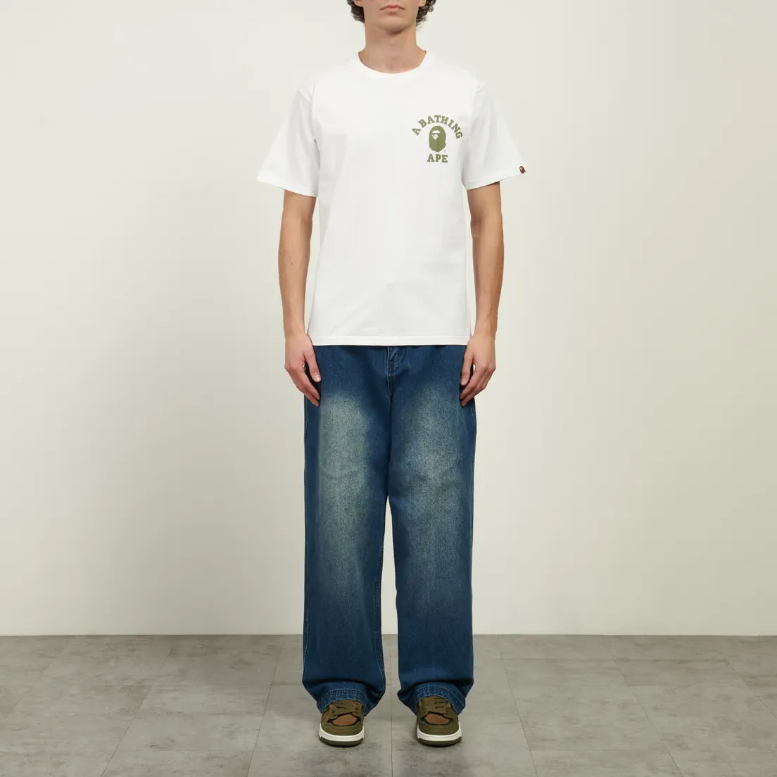 A Bathing Ape Мужская футболка 1st Camo College ATS