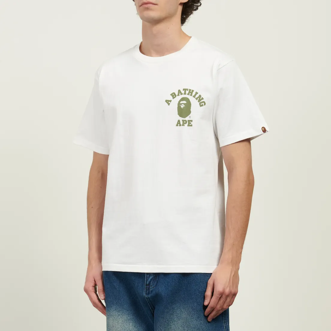 A Bathing Ape Мужская футболка 1st Camo College ATS