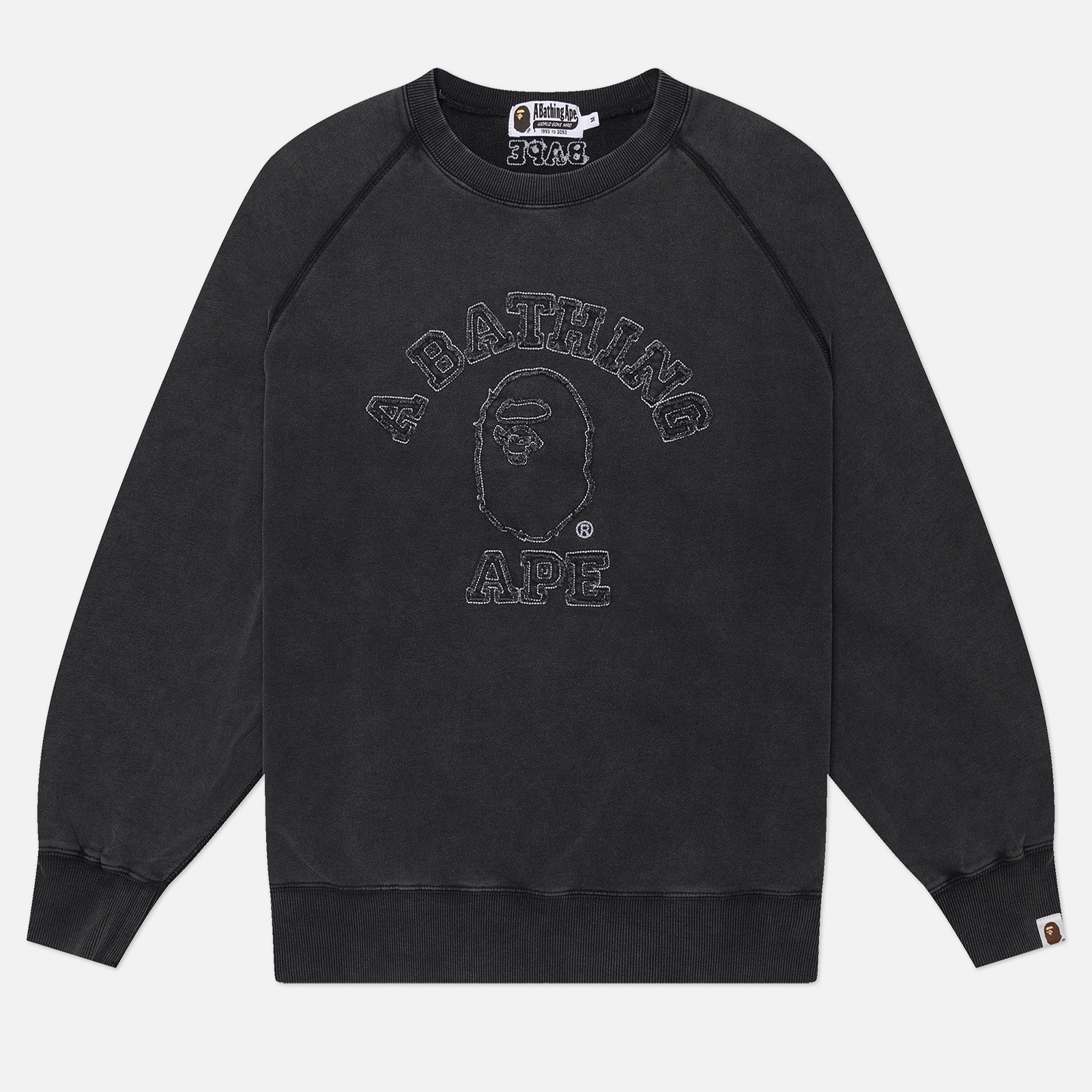 Мужская толстовка A Bathing Ape Washed Effect College Patch