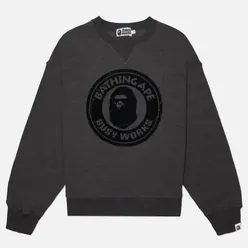 A Bathing Ape Мужская толстовка Over Dye Busy Works Relaxed Fit Crewneck