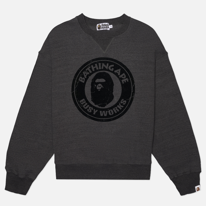 Мужская толстовка A Bathing Ape Over Dye Busy Works Relaxed Fit Crewneck