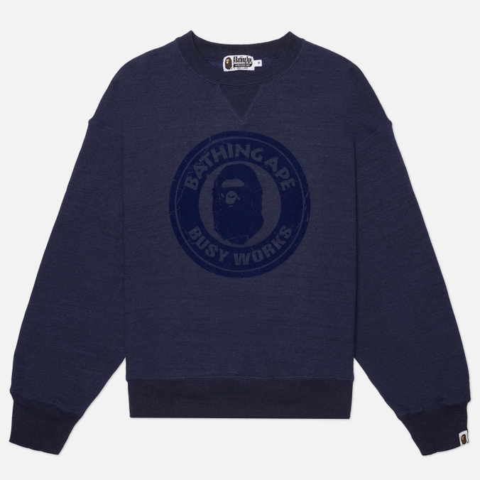 Мужская толстовка A Bathing Ape Over Dye Busy Works Relaxed Fit Crewneck