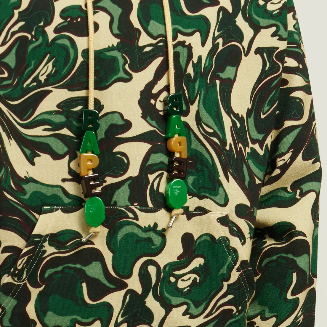 A Bathing Ape Мужская толстовка Marbling Camo Relaxed Fit Pullover Hoodie