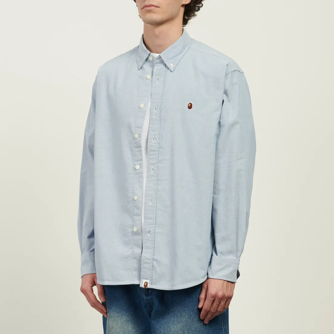 A Bathing Ape Мужская рубашка One Point Oxford
