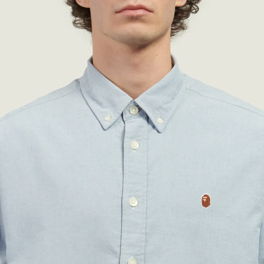 A Bathing Ape Мужская рубашка One Point Oxford