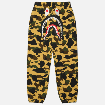 Мужские брюки A Bathing Ape 1st Camo Shark, цвет жёлтый, размер L