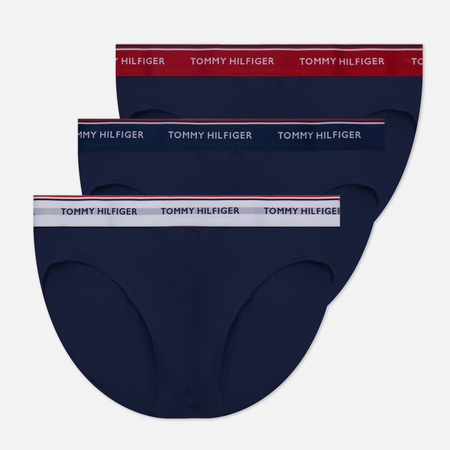 Комплект мужских трусов Tommy Hilfiger Underwear 3-Pack Cotton Briefs, цвет синий, размер S