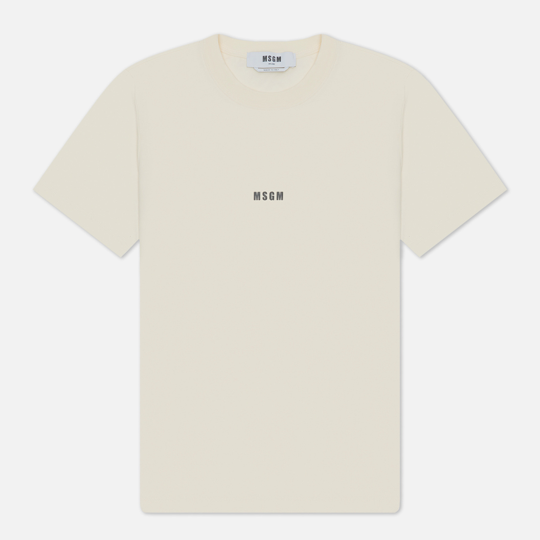 MSGM Женская футболка Micrologo Basic Crew Neck