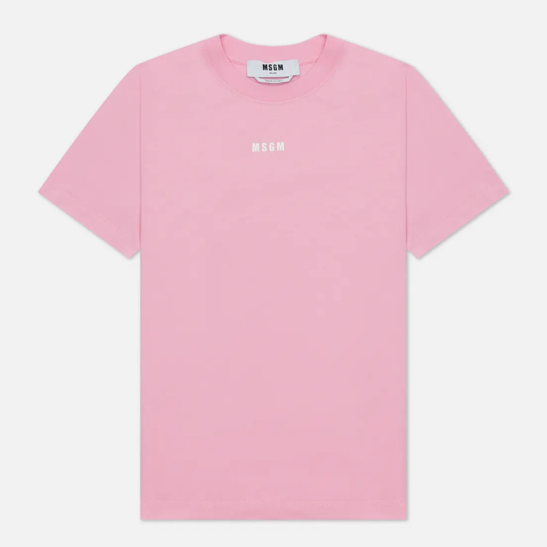 MSGM Женская футболка Micrologo Basic Crew Neck