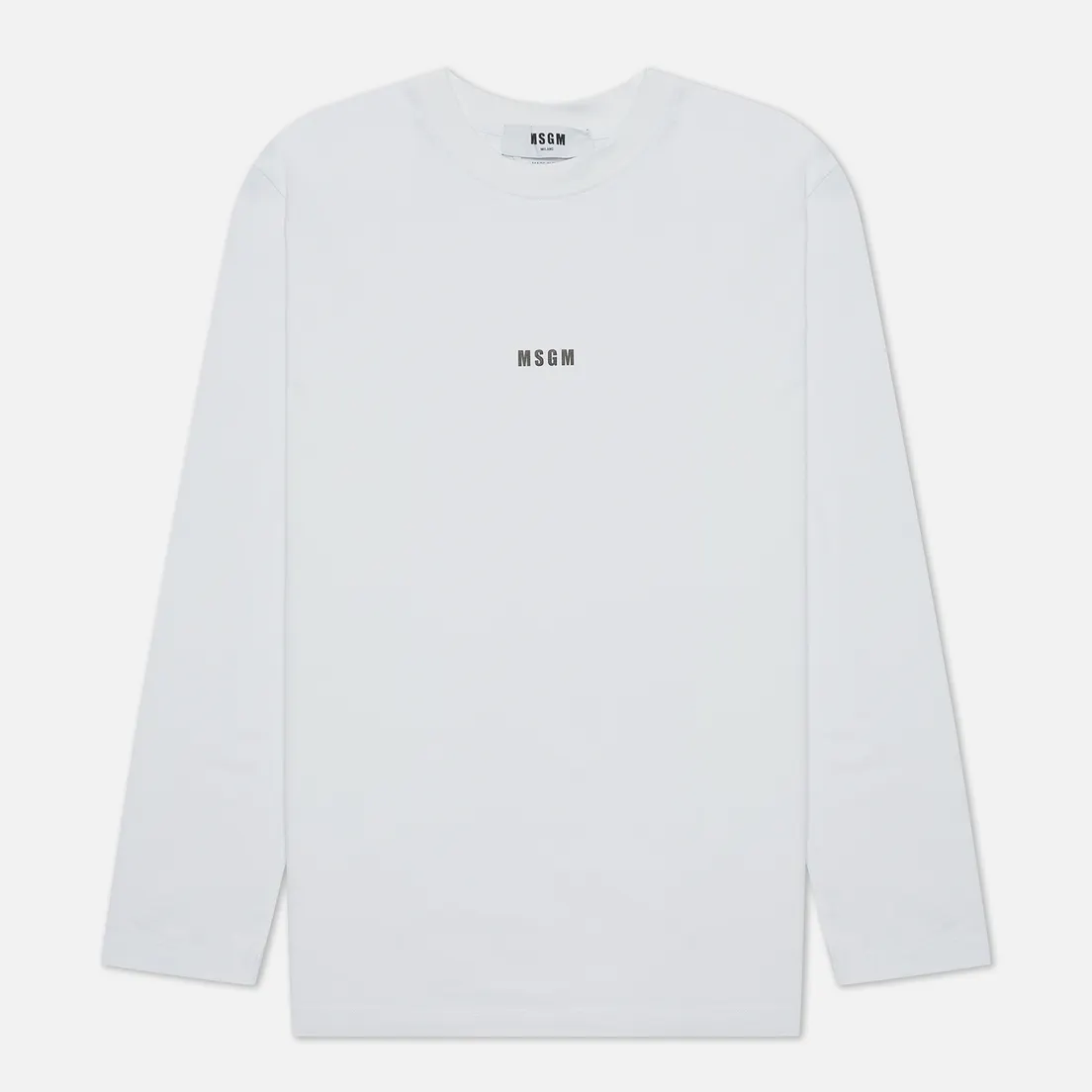 MSGM Женский лонгслив Micrologo Basic Crew Neck