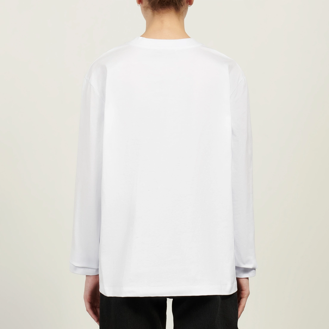 MSGM Женский лонгслив Micrologo Basic Crew Neck