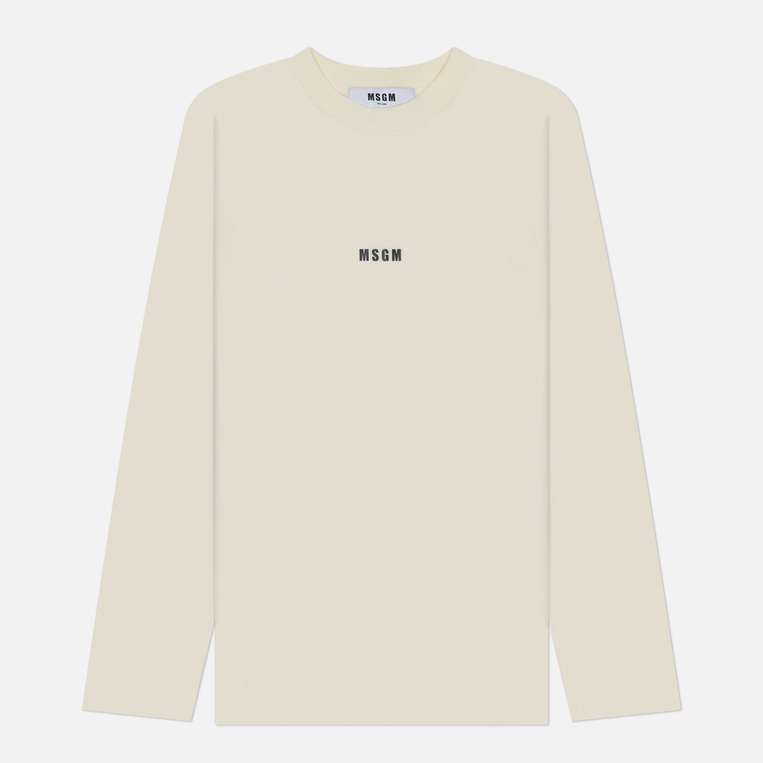 MSGM Женский лонгслив Micrologo Basic Crew Neck