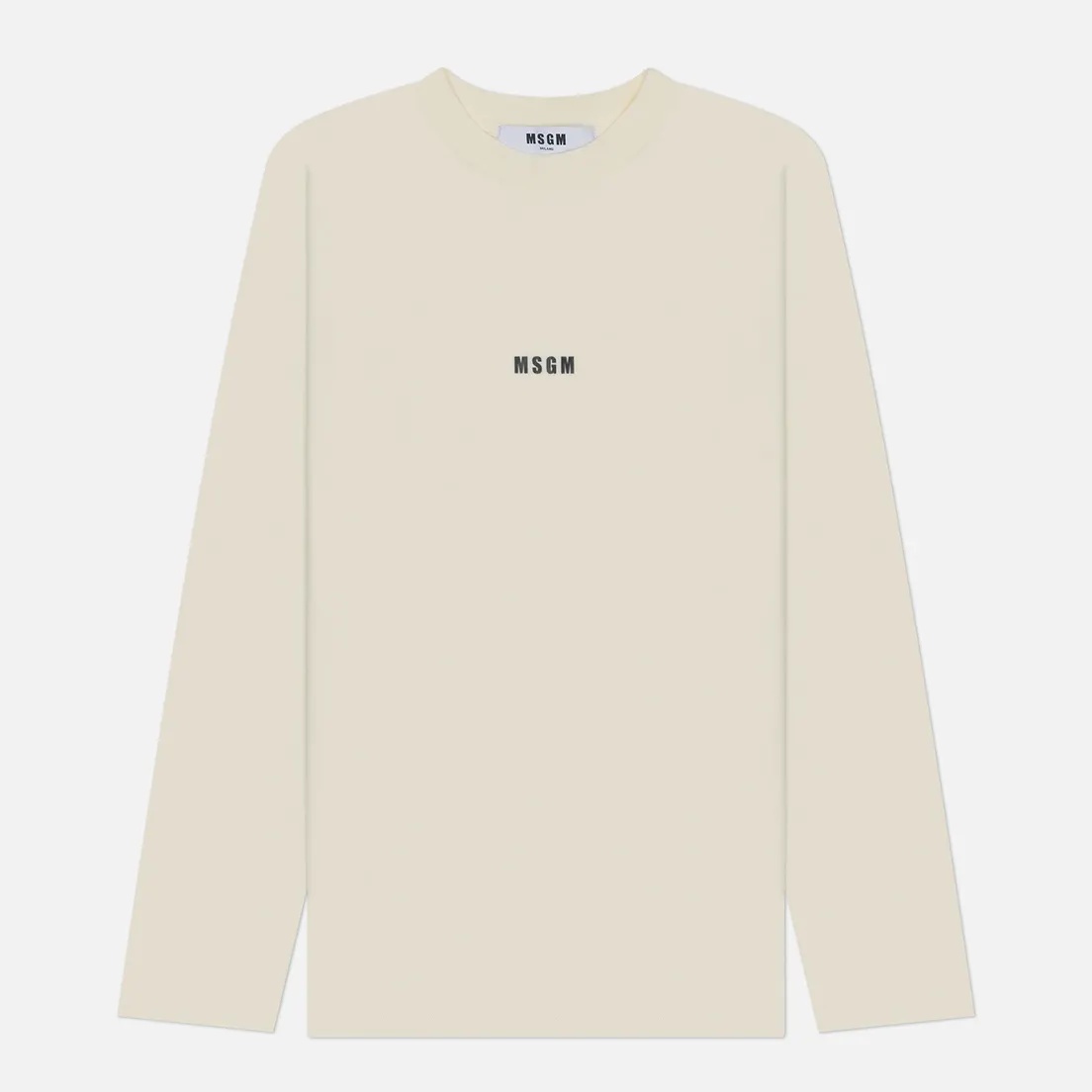 MSGM Женский лонгслив Micrologo Basic Crew Neck