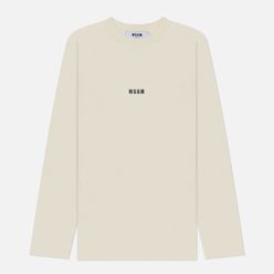 MSGM Женский лонгслив Micrologo Basic Crew Neck