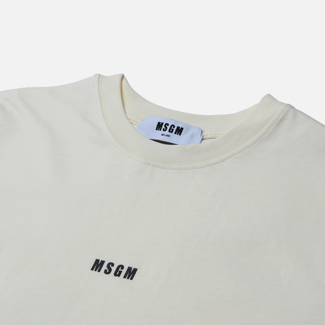 MSGM Женский лонгслив Micrologo Basic Crew Neck