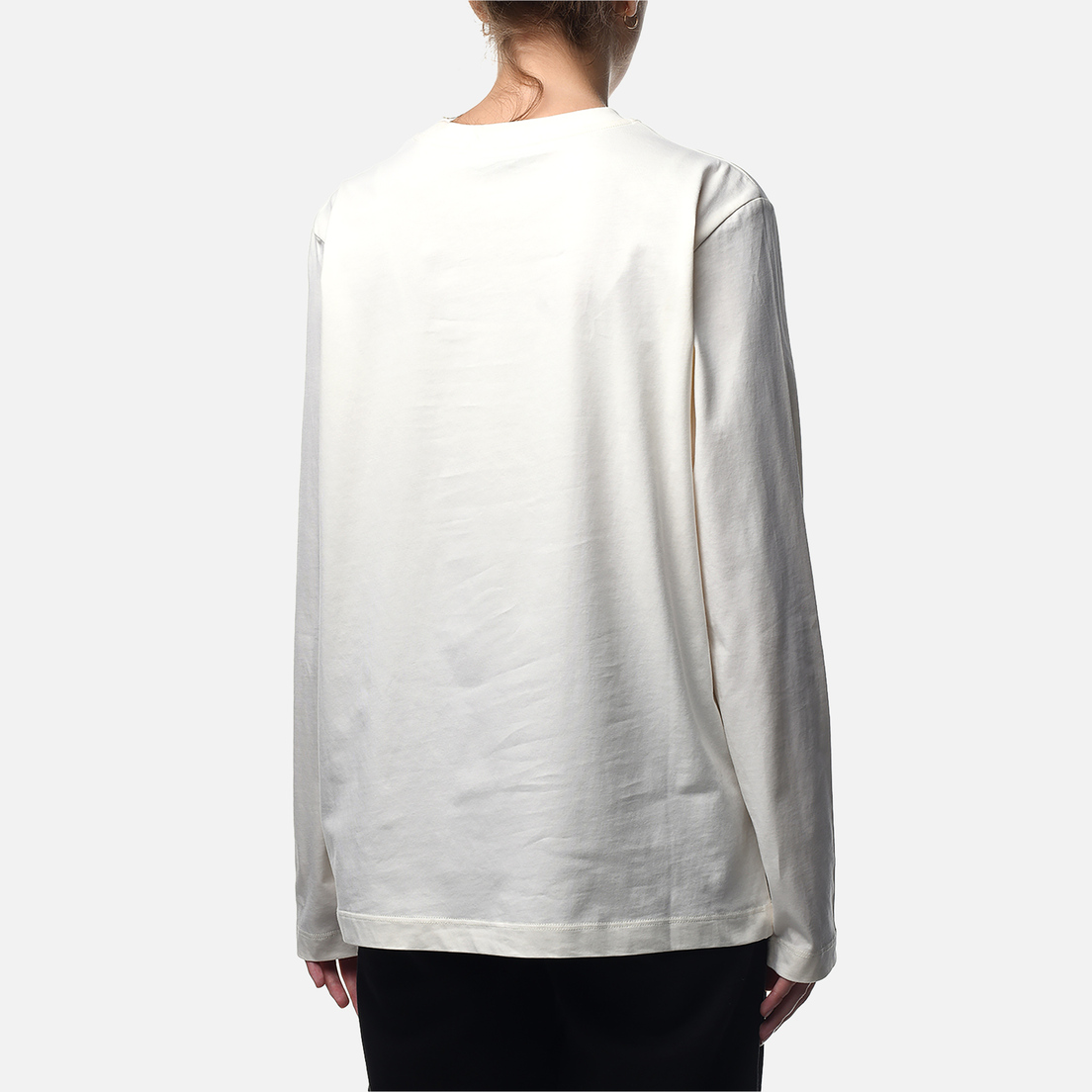 MSGM Женский лонгслив Micrologo Basic Crew Neck