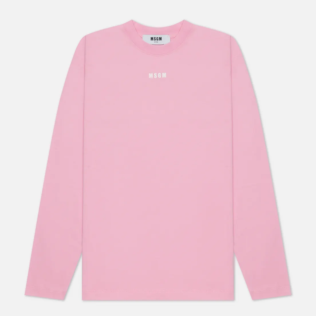 MSGM Женский лонгслив Micrologo Basic Crew Neck