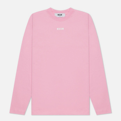 MSGM Женский лонгслив Micrologo Basic Crew Neck