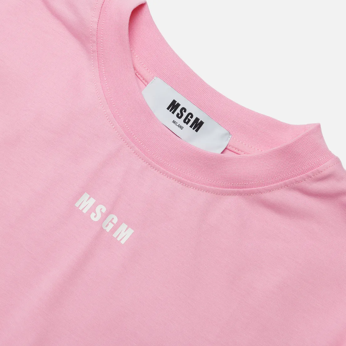 MSGM Женский лонгслив Micrologo Basic Crew Neck