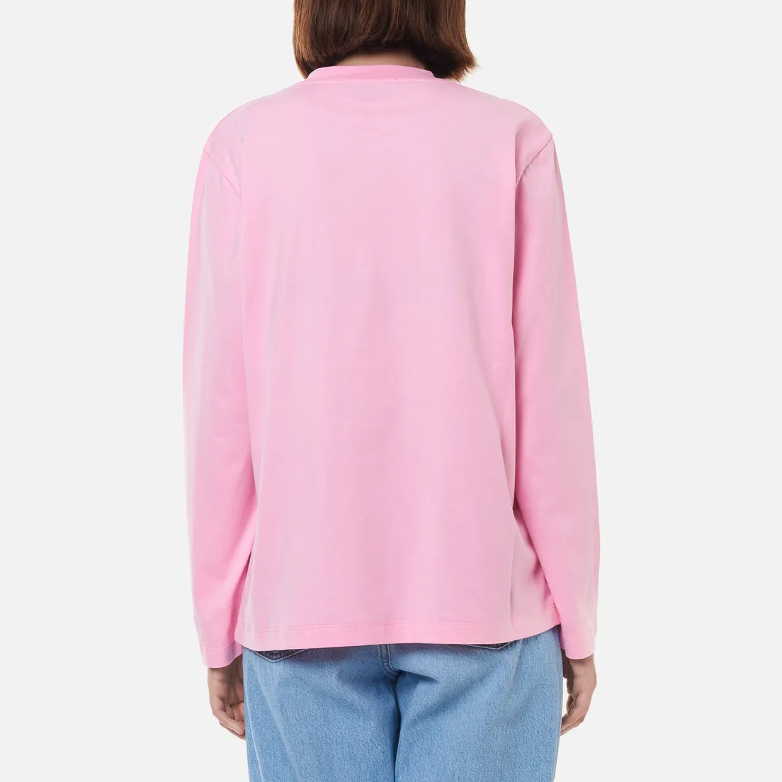 MSGM Женский лонгслив Micrologo Basic Crew Neck