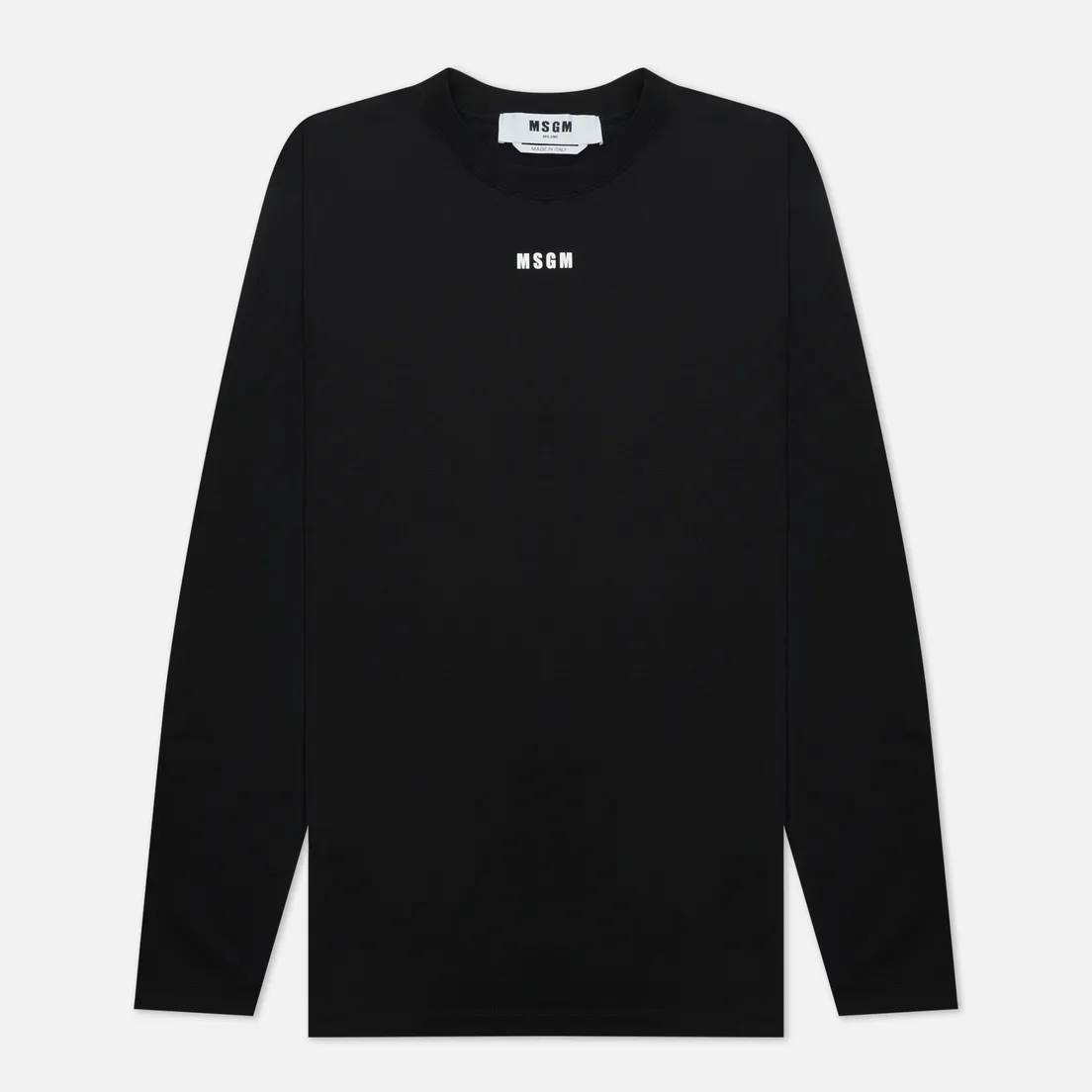MSGM Женский лонгслив Micrologo Basic Crew Neck