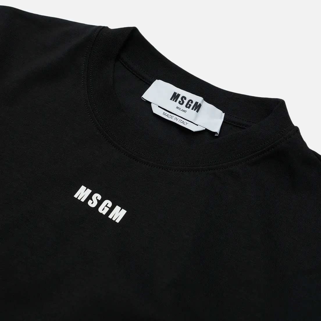 MSGM Женский лонгслив Micrologo Basic Crew Neck