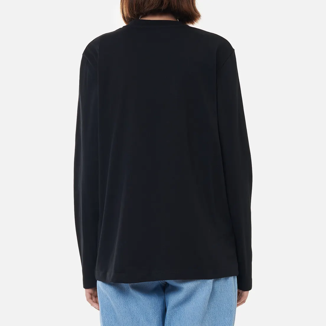 MSGM Женский лонгслив Micrologo Basic Crew Neck