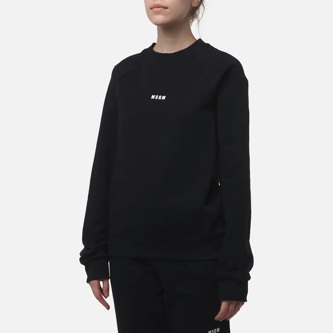 MSGM Женская толстовка Felpa Micrologo Print